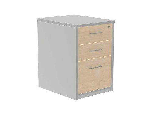 Armario rocada com tres gavetas serie store 60x50x72 cm acabamento ab01 aluminio/faia , Rocada , 150651 , 8427951070739